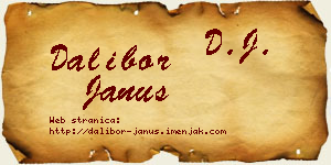 Dalibor Janus vizit kartica